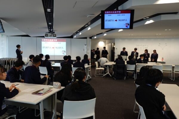 【未来探究コース】追手門学院高等学校さんとの交流会