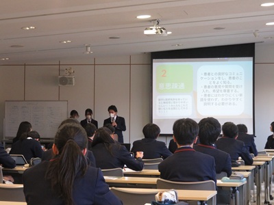 中３　職業インタビュー発表会